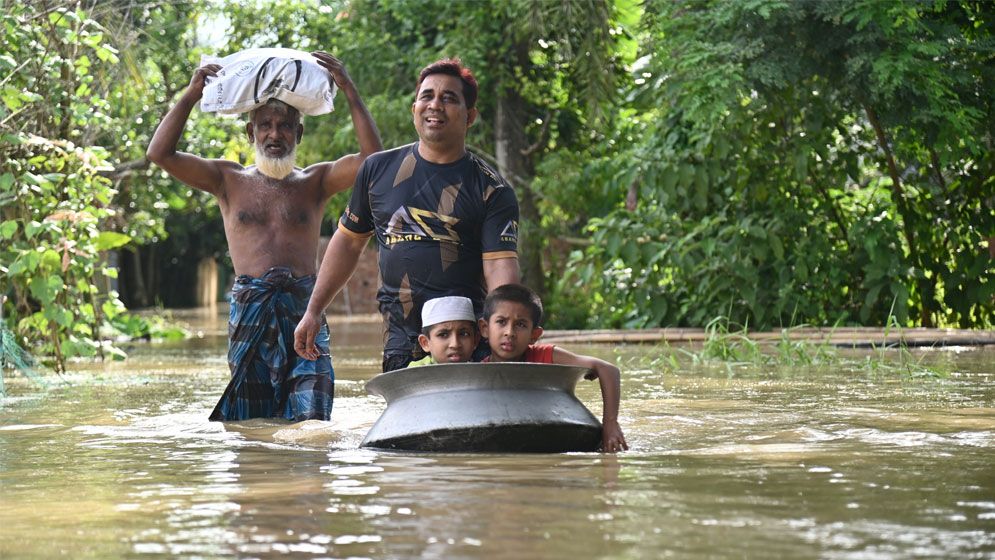 কুমিল্লার ১৪ উপজেলায় ৭ লাখ মানুষ পানিবন্দি