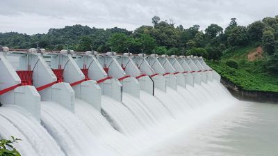 ৬ ঘণ্টা পর কাপ্তাই বাঁধের ১৬টি জলকপাট বন্ধ করা হয়েছে