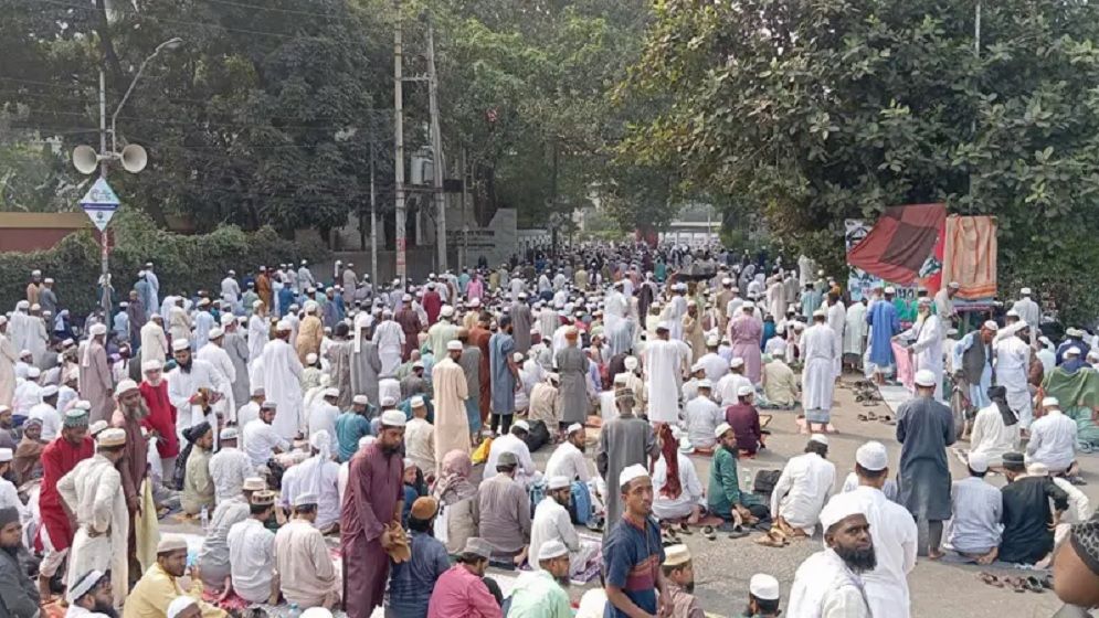 সাদপন্থিদের নিষিদ্ধের দাবিতে কাকরাইলে অবস্থান কর্মসূচি