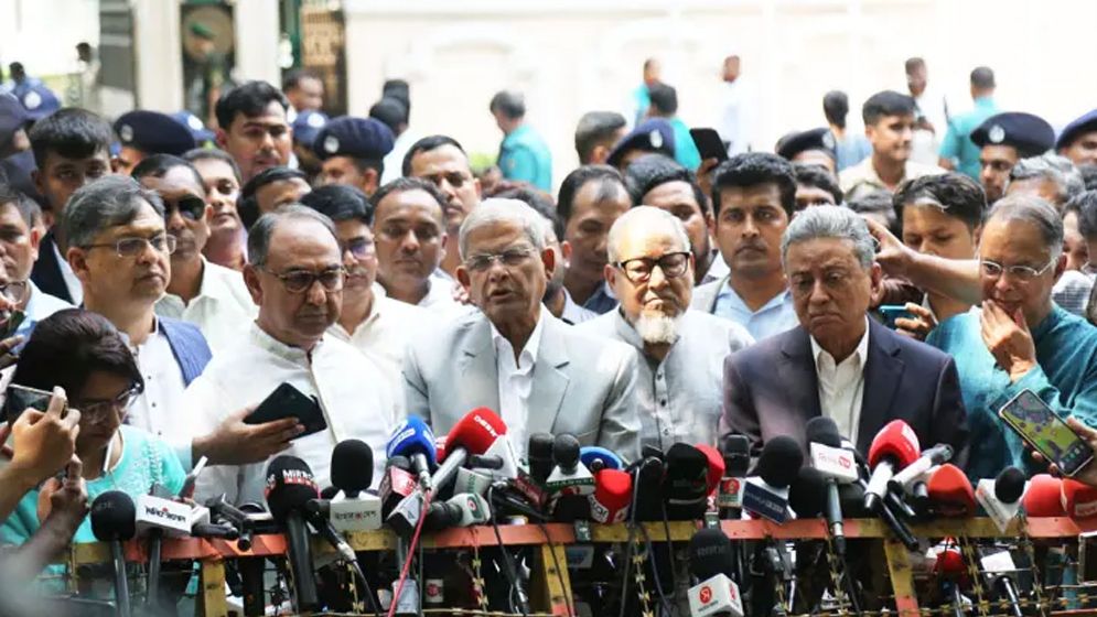 বৈঠকে আমরা একেবারেই সন্তুষ্ট নই : মির্জা ফখরুল