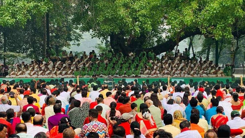 জাতীয় সংগীতে শেষ হলো ছায়ানটের বর্ষবরণ