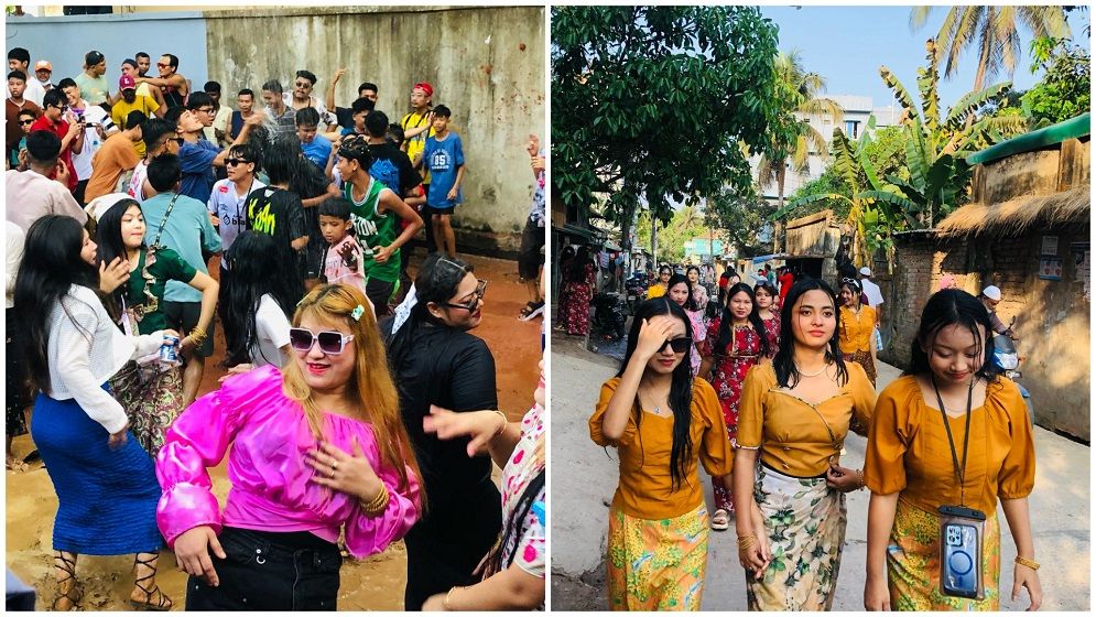 ১৩৮৭ রাখাইন বর্ষ বরণে কক্সবাজারে জলকেলি উৎসব