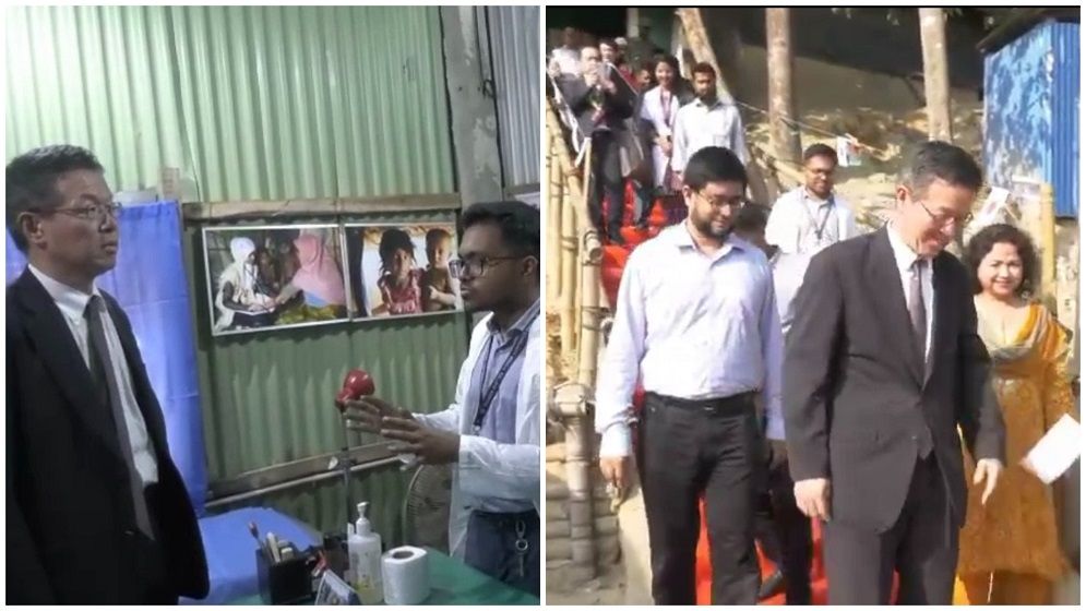 রোহিঙ্গা ক্যাম্প পরিদর্শন করেছেন বাংলাদেশে নিযুক্ত জাপানের রাষ্ট্রদূত