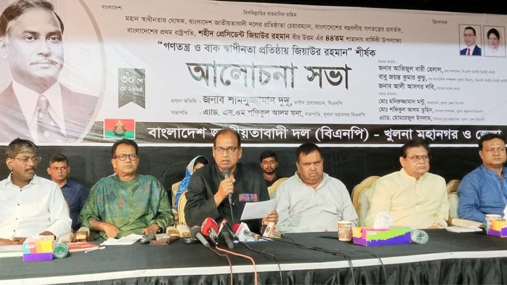 প্রধান উপদেষ্টা ব্যর্থ হলে আমরাই ভোটের তারিখ দিবো : শামসুজ্জামান দুদু