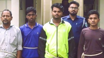 সুনামগঞ্জে খনিজ বালি চুরির ঘটনায় ট্রলিসহ ৪ জন গ্রেপ্তার