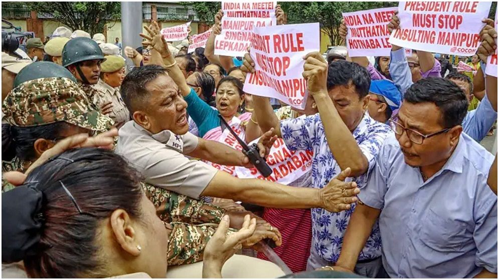 ‘মণিপুর’ নাম মুছে ফেলাকে কেন্দ্র করে দানা বাঁধছে উত্তেজনা