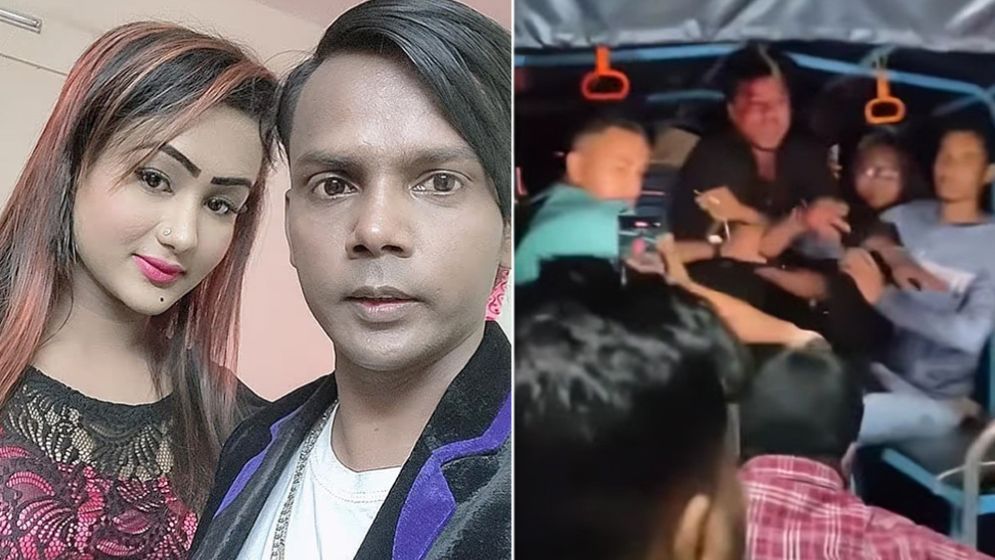 পরকীয়া প্রেমিকের সঙ্গে রিয়া মনিকে গণধোলাই