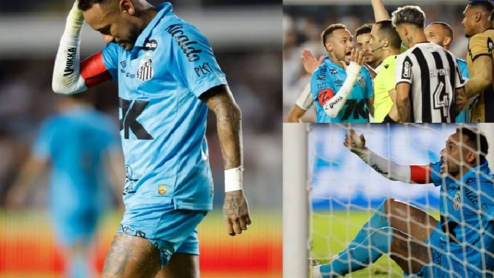 হাত দিয়ে গোল করে লালকার্ড পেলেন নেইমার