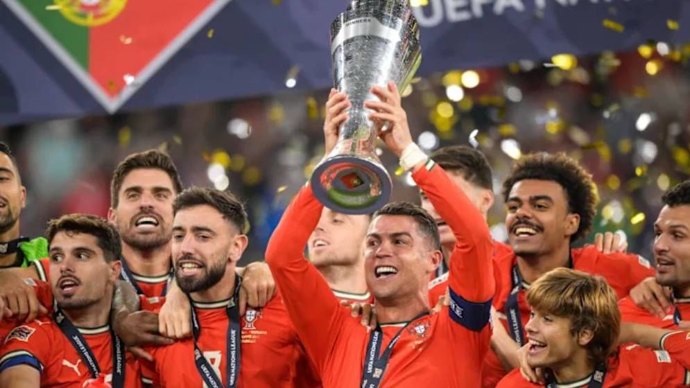 পর্তুগালকে নেশন্স লিগ জিতিয়ে কাঁদলেন রোনালদো