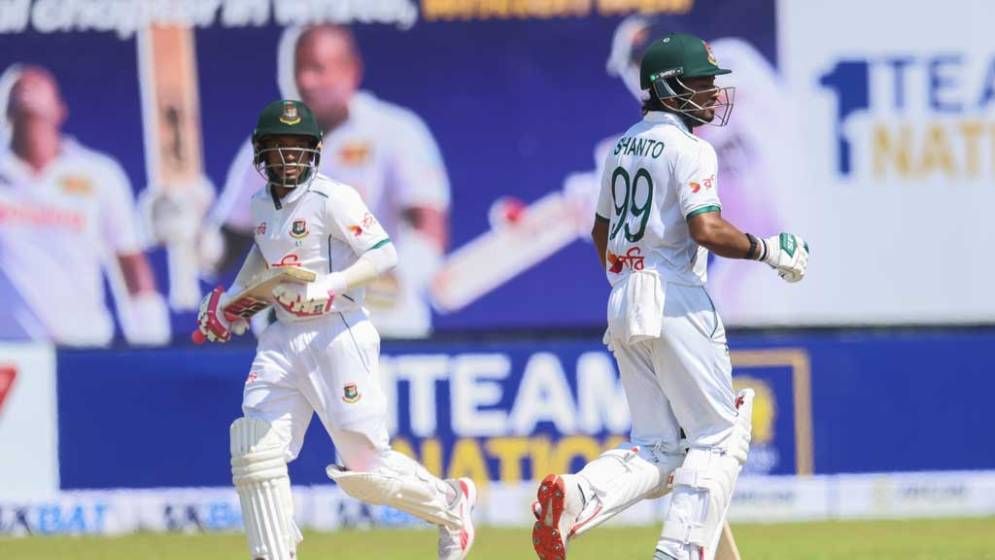 শান্তর বিদায়ে ভাঙল ২৬৪ রানের জুটি