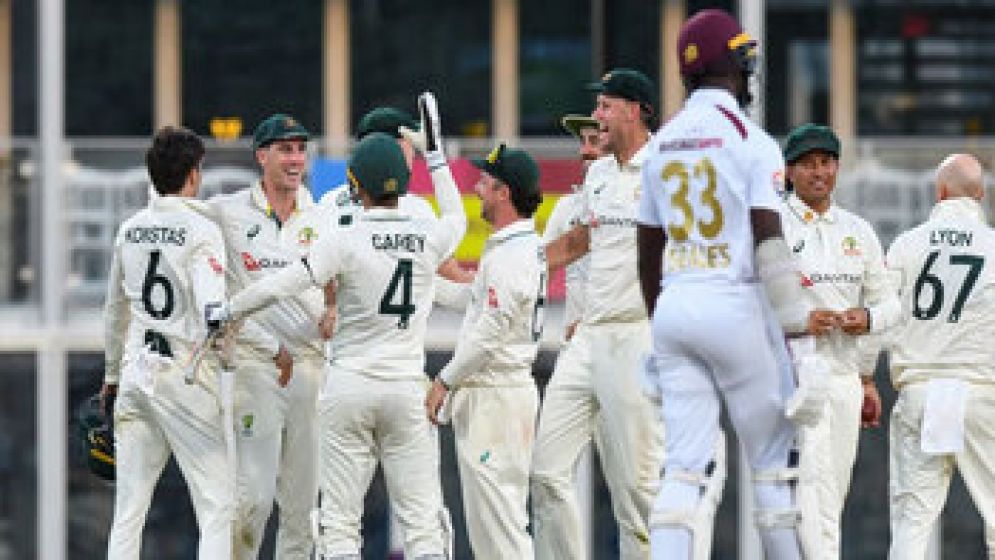 ব্রিজটাউনে ওয়েস্ট ইন্ডিজকে তিন দিনেই হারাল অস্ট্রেলিয়া