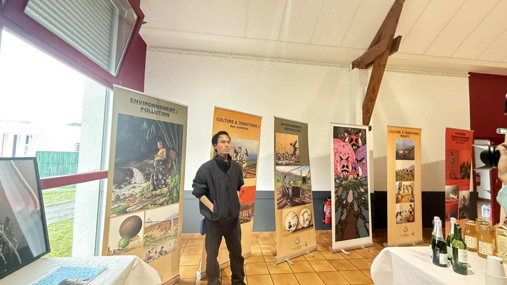 ফ্রান্সে ‘পাহাড়ের ঘুমপাড়ানি গান’ শীর্ষক একক চিত্র প্রদর্শনী