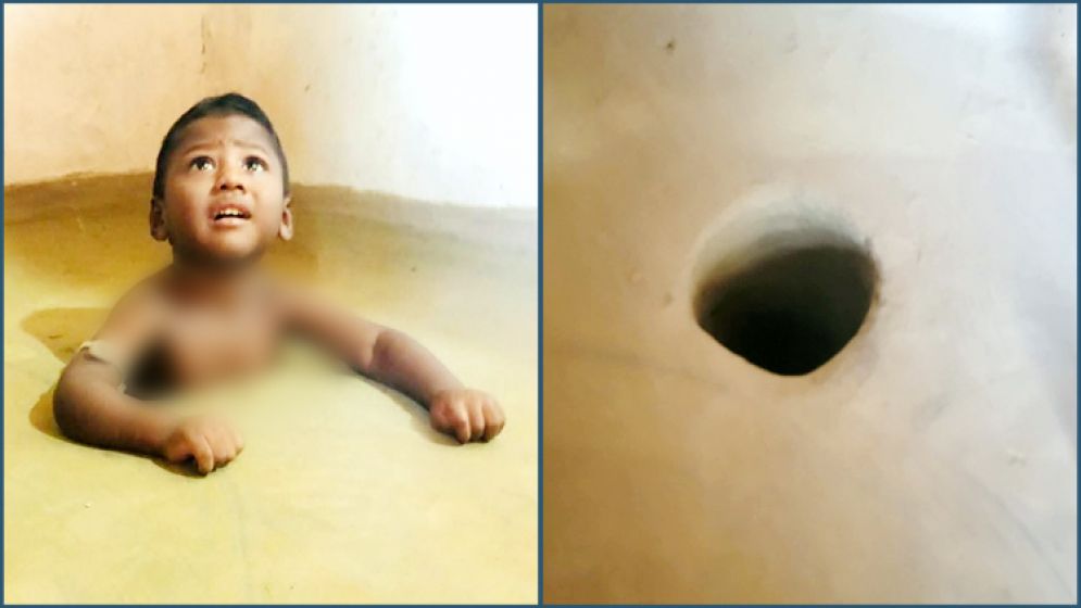 কথিত চিকিৎসার নামে প্রতিবন্ধী ছেলেকে বুকসমান গর্তে ঢুকিয়ে রাখেন মা