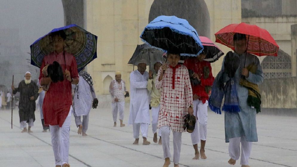 ঈদের দিনে দেশের বিভিন্ন অঞ্চলে বৃষ্টির সম্ভাবনা