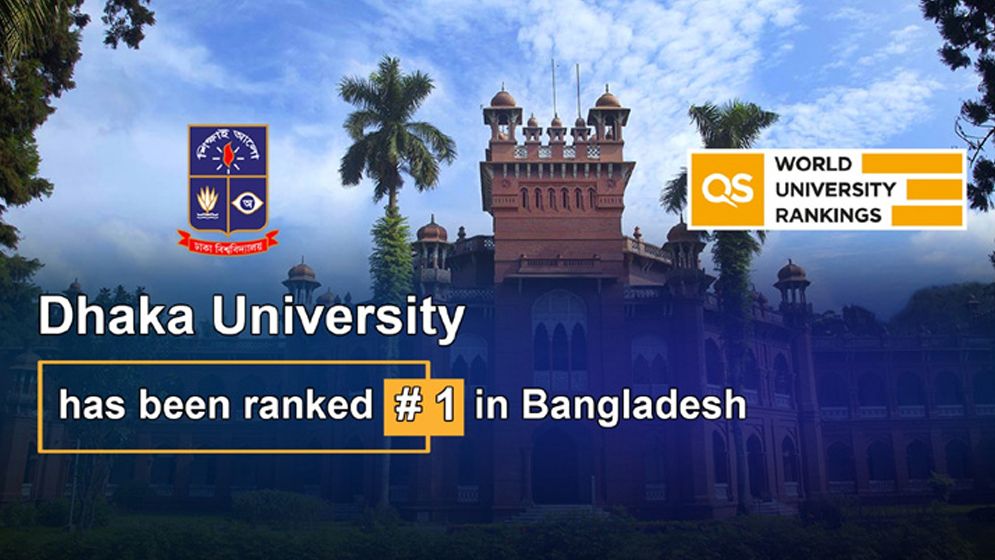 কিউএস বিশ্ব র‌্যাংকিংয়ে এবারও দেশসেরা ঢাকা বিশ্ববিদ্যালয়; বিশ্বে অবস্থান ৫৮৪