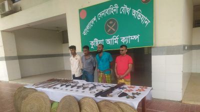 কুষ্টিয়ার ত্রাস লিপটন তিন সহযোগীসহ গ্রেফতার