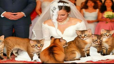 বিয়েতে ১০০টি বিড়াল উপহার!