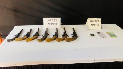কক্সবাজারে অস্ত্রপাচারকারি চক্রের সদস্য আটক, ৭ বন্দুক উদ্ধার