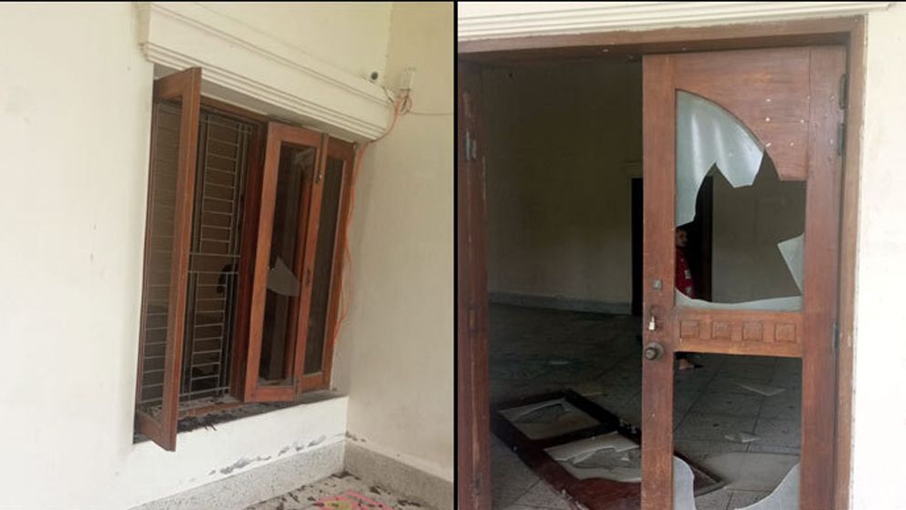 রবীন্দ্র কাছারিবাড়িতে হামলা-ভাঙচুর