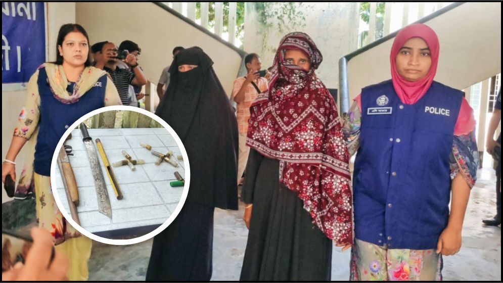 নরসিংদীতে অস্ত্র-গোলাবারুদ সহ দুই নারী গ্রেফতার