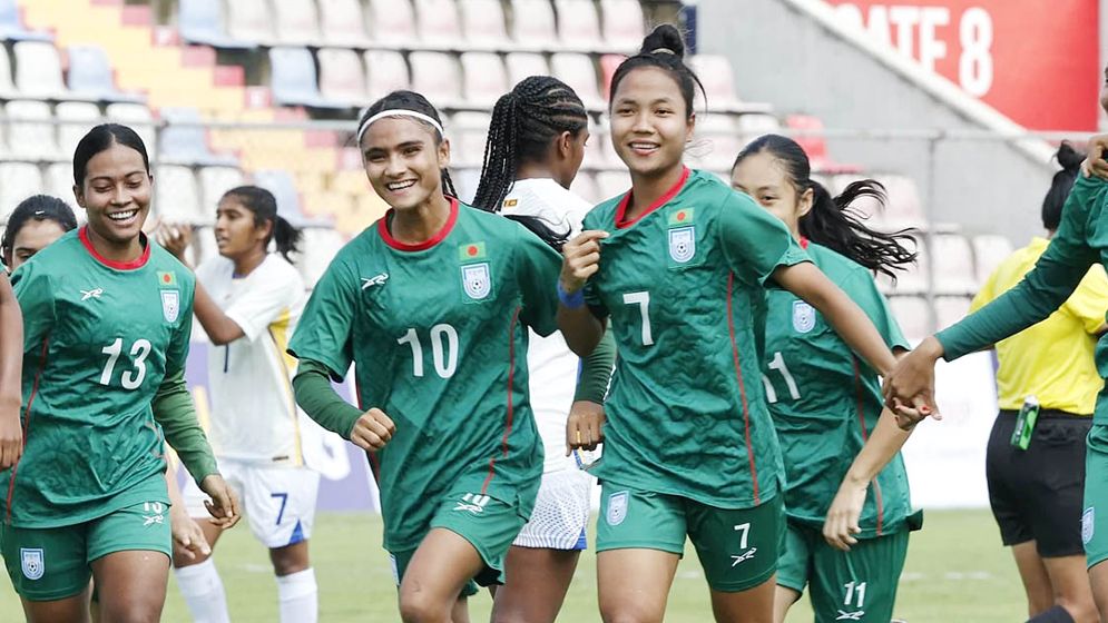 শ্রীলঙ্কাকে ৯ গোলে উড়িয়ে দিল বাংলাদেশ, হ্যাটট্রিক সাগরিকার