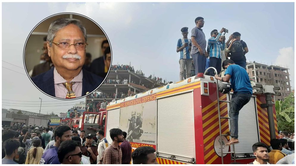 উত্তরায় স্কুল ভবনে বিমান বিধ্বস্ত, রাষ্ট্রপতির শোক