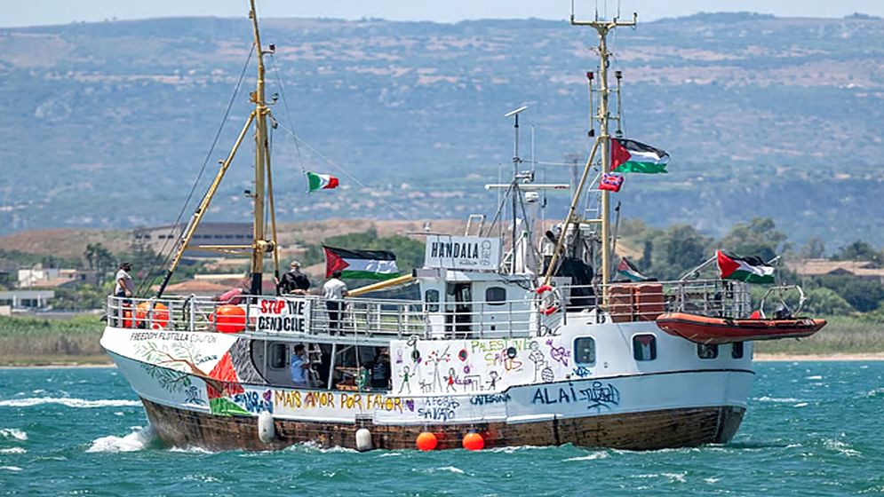 এবার ত্রাণ নিয়ে গাজার পথে ফ্লোটিলার নতুন জাহাজ ‘হান্দালা’