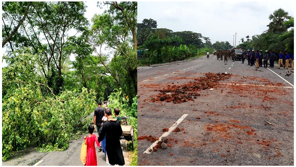 গোপালগঞ্জে বিভিন্ন স্থানে নাশকতা, সড়ক অবরোধ