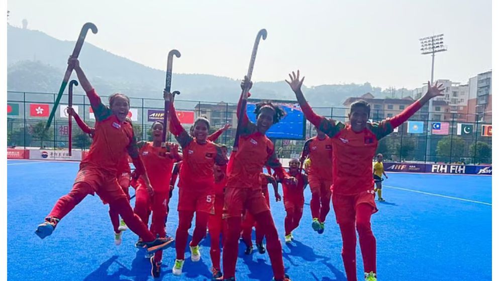 যুব হকির এশিয়া কাপে প্রথমবারেই পদক জিতল বাংলাদেশের মেয়েরা
