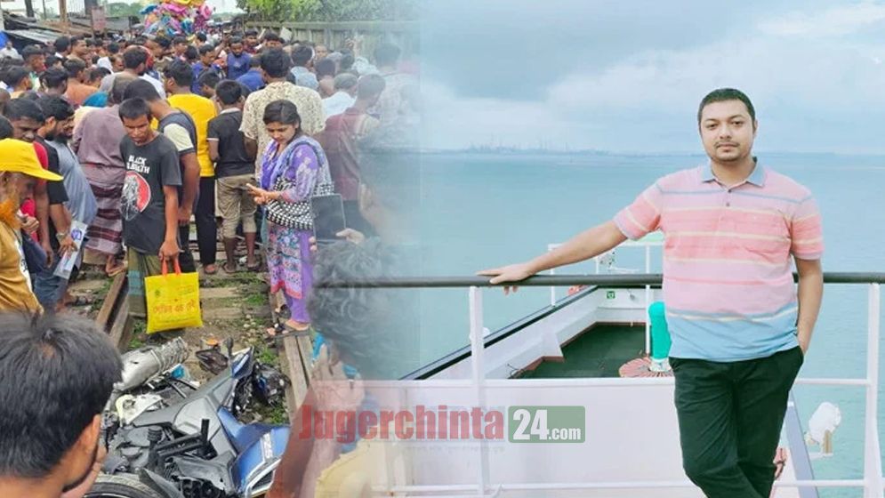 বগুড়া সান্তাহারে ট্রেনে কাটা পড়ে মোটরসাইকেল আরোহী নিহত