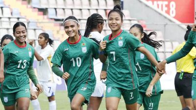 শ্রীলঙ্কাকে ৯ গোলে উড়িয়ে দিল বাংলাদেশ, হ্যাটট্রিক সাগরিকার