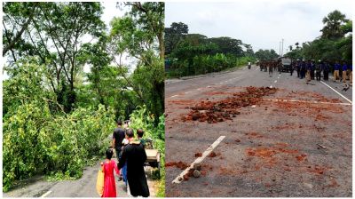 গোপালগঞ্জে বিভিন্ন স্থানে নাশকতা, সড়ক অবরোধ