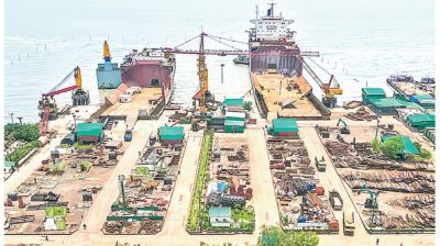 জাহাজভাঙা শিল্প : রডের কাঁচামালের বড় উৎস