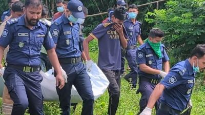 ঝোপে পুঁতে রাখা ব্যবসায়ীর বস্তাবন্দি লাশ উদ্ধার