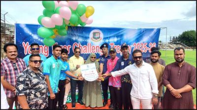 বগুড়ায় ইয়ং টাইগার চ্যালেঞ্জ ট্রফি’র উদ্বোধন