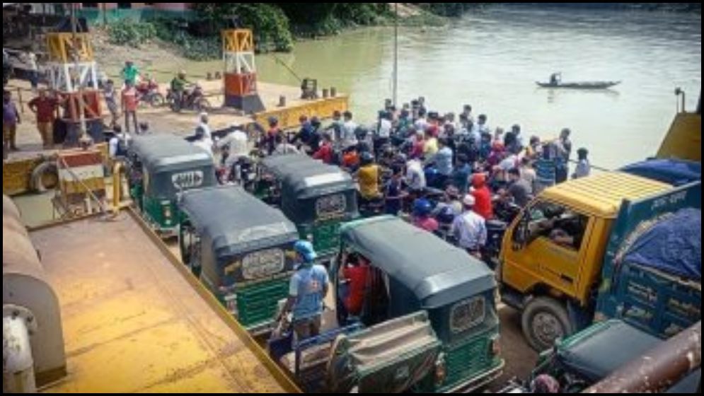 চারদিন পর চালু চন্দ্রঘোনা ফেরী
