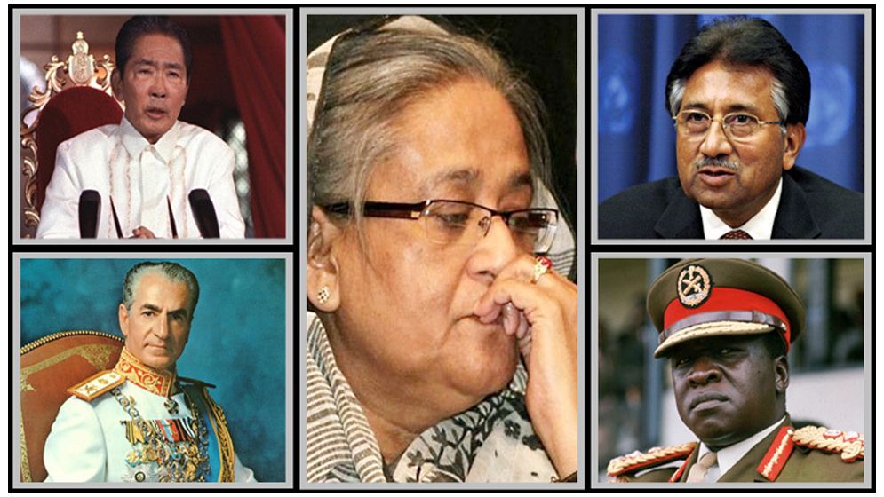 অতীতে যেসব রাষ্ট্রপ্রধানেরা দেশ ছাড়েন