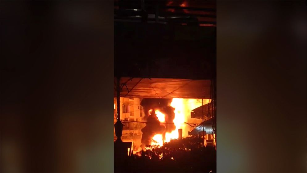 মহাখালীতে পেট্রল পাম্পে ভয়াবহ আগুন