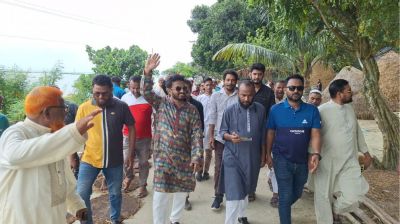 হাওরে স্পিডবোটে তারেক রহমানের ৩১ দফা প্রচার