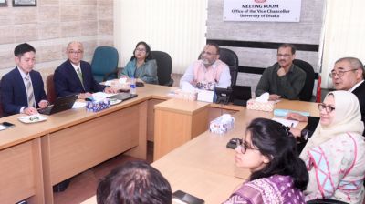 ঢাবি উপাচার্যের সঙ্গে সাক্ষাত জাইকার প্রতিনিধিদলের