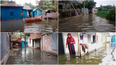রূপগঞ্জে টানা বৃষ্টিতে ৪০ গ্রামের লাখো মানুষ পানিবন্ধি, পানিবাহিত রোগে আক্রান্ত ৫ শতাধীক