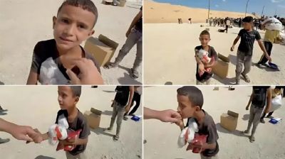 ১২ কিলোমিটার হেঁটে ত্রাণ কেন্দ্রে , ইসরায়েলি বুলেট খেয়ে মারা গেল আমির