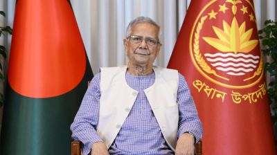 জাতির উদ্দেশ্যে ভাষণ দিচ্ছেন প্রধান উপদেষ্টা