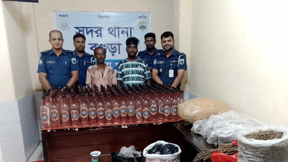 বগুড়ায় বিপুল মাদক উদ্ধার, আটক ২