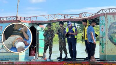 বাঞ্ছারামপুরে মেঘনা নদীতে ভ্রাম্যমাণ আদালত, সাংবাদিকের ওপর হামলা