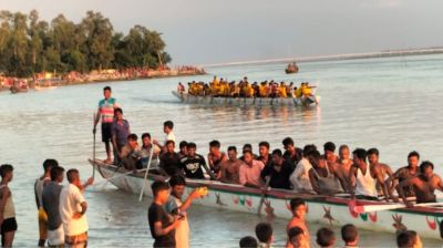 তিস্তায় নৌকা বাইচ প্রতিযোগিতার উদ্বোধন