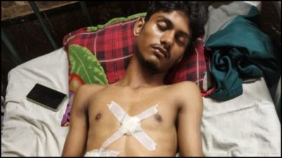 নেশার আড্ডা বসানোর প্রতিবাদ করায় যুবককে  ছুরিকাঘাতে জখম