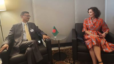 জাতিসংঘ অধিবেশনে ইইউর কমিশনারের সঙ্গে পররাষ্ট্র উপদেষ্টার বৈঠক