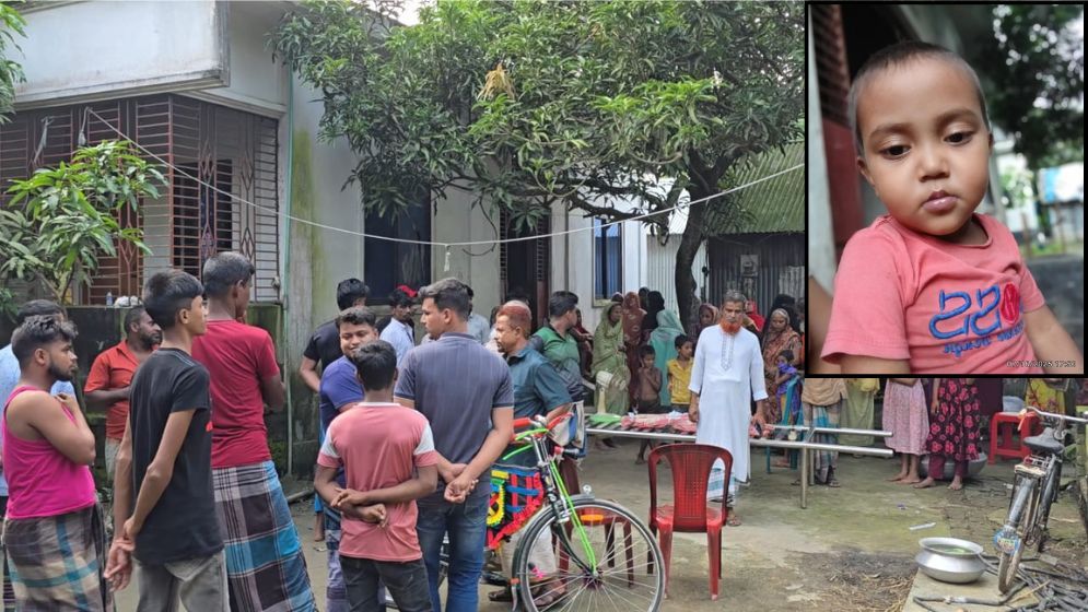 বাবা প্রবাসে, ৪ বছরের শিশুর মৃত্যু, দাফনে বাধা
