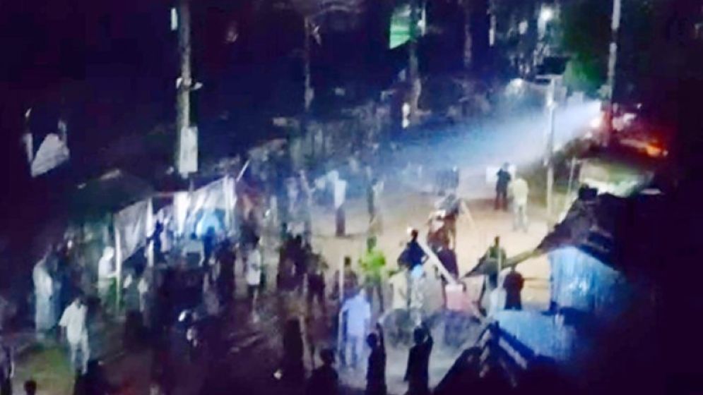 হবিগঞ্জে টর্চ লাইট জ্বালিয়ে ঘণ্টাব্যাপী সংঘর্ষ